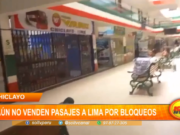 Chiclayo: aún no venden pasajes a Lima por bloqueos