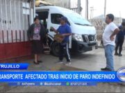 Trujillo: transporte afectado tras inicio de paro indefinido