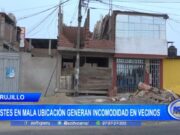 Trujillo: postes en mala ubicación generan incomodidad en vecinos