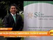 La Libertad: César Valera oficializa candidatura al colegio de abogados