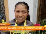 Chiclayo: adolescente gana medalla de oro en torneo de ciclismo