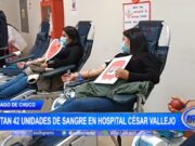 La Libertad: captan 42 unidades de sangre en hospital César Vallejo