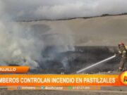 Trujillo: bomberos controlan incendio en pastizales