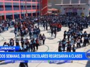 Cajamarca: en dos semanas 200 mil escolares regresarán a clases