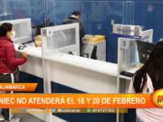 Cajamarca: Reniec no atenderá el 18 y 20 de febrero