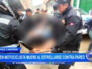 Sánchez Carrión: joven motociclista muere al estrellarse contra pared