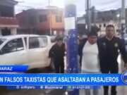 Áncash: caen falsos taxistas que asaltaban a pasajeros