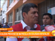 Trujillo: autoridades fiscalizan proceso de matrícula en colegios estatales