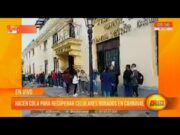 Cajamarca: hacen cola para recuperar celulares robados en carnaval