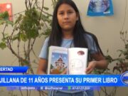 La Libertad: trujillana de 11 años presenta su primer libro