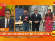 Dictarán clases en lengua de Señas en Colegio CEBA