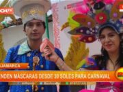 Cajamarca: comerciantes venden máscaras desde 30 soles para carnaval cajamarquino