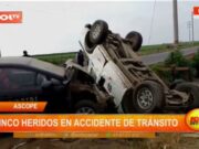 La Libertad: cinco heridos en accidente de tránsito