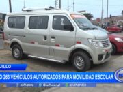 Trujillo: solo 263 vehículos autorizados para movilidad escolar