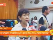 Ministra de la Mujer: «necesitamos desarrollar la política de la pacificación»