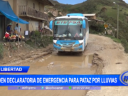La Libertad: Consejo Regional pide declaratoria de emergencia para Pataz por lluvias
