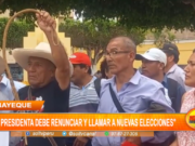 Chiclayo: manifestantes piden renuncia de Dina Boluarte