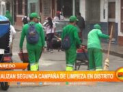 Laredo: trabajadores realizan segunda campaña de limpieza en distrito