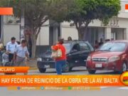 Chiclayo: no hay fecha de reinicio de la obra de la av. Balta