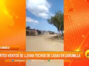 Tumbes: fuertes vientos se llevan techos de casas en Zarumilla
