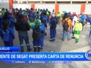 Trujillo: gerente de Segat presenta carta de renuncia