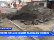 Trujillo: forado enorme genera alarma en vecinos