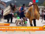 Huaraz: San Marcos celebra su carnaval a lo grande
