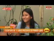 Trujillo: escritora de 11 años presenta su primer libro