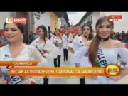 Cajamarca: inician actividades del carnaval cajamarquino