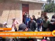 Huaraz: brindarán mantenimiento vía a “Terrazas de los apóstoles”
