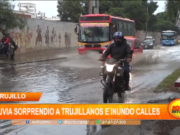 Trujillo: lluvia sorprendió a trujillanos e inundo calles