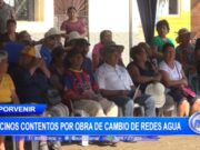 El Porvenir: vecinos contentos por obra de cambio de redes agua y alcantarillado