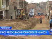 El Porvenir: vecinos preocupados por posibles huaicos