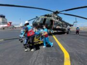 Pacientes fueron trasladados de emergencia en helicóptero