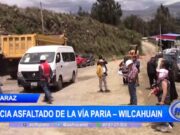 Áncash: inicia asfaltado de la vía Paria – Wilcahuain