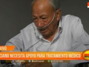 Adulto mayor necesita apoyo para tratamiento médico