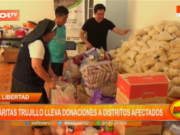 Trujillo: Cáritas Trujillo lleva donaciones a distritos afectados