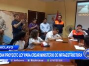 Chiclayo: agilizan proyecto ley para crear Ministerio de Infraestructura