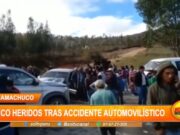 Huamachuco: cinco heridos tras accidente automovilístico