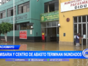 Pacasmayo: comisaría y centro de abasto inundados tras fuertes lluvias