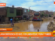 Declaran emergencia de nivel 5 en Lambayeque, Piura y Tumbes