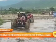 Cajamarca: consejo de ministros declaran en emergencia 36 distritos por intensas lluvias
