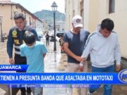 Cajamarca: detienen a presunta banda que asaltaba en mototaxi