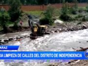 Huaraz: inicia limpieza de calles del distrito de Independencia