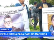 Cajamarca: familiares y amigos exigen justicia para Carlos Machuca