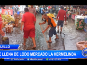 Trujillo: mercado La Hermelinda se llena de lodo tras lluvias