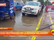 Chiclayo: acceso restringido en la avenida Salaverry