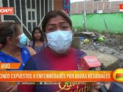Trujillo: vecinos expuestos a enfermedades por aguas residuales