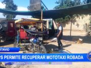 Cartavio: GPS permite recuperar mototaxi robada