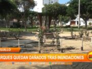 Trujillo: parques quedan dañados tras inundaciones
